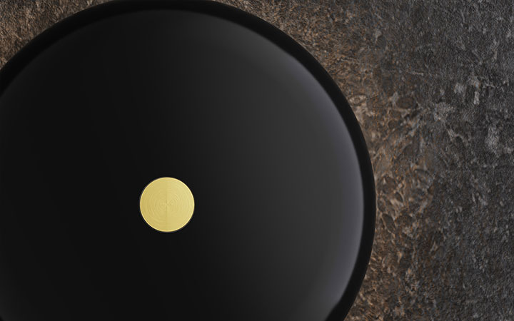 Black Chrome Chime Polished Doorbell + LED Light by Luxello Door Bells